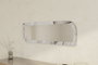 Hanah Home Espejo flotal-e 40x120x2.2 cm Éfeso y Mármol MDF Montaje Pared Ecológico